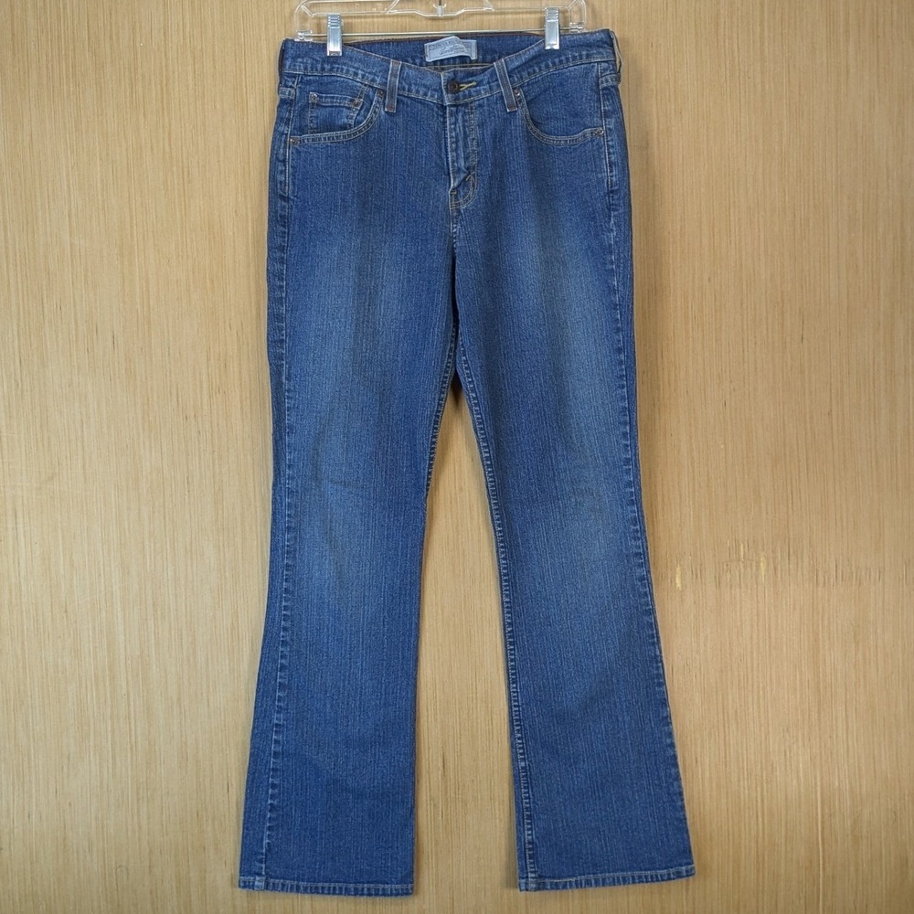 Levi Strauss Signature Womens Stretch Bootcut Jeans Medium Wash Size 8M